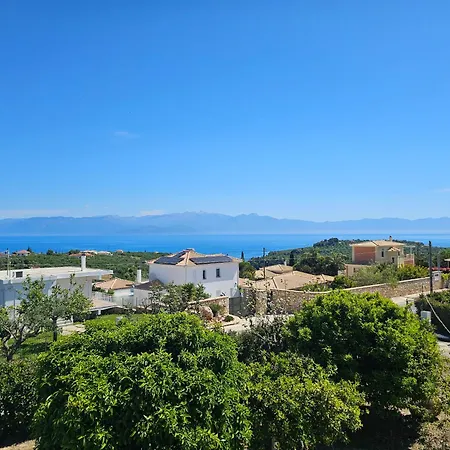 Vista - Sea View Over Olive Grove And Mountains